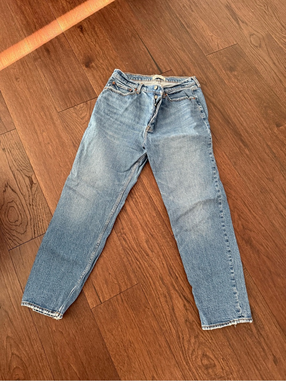 Abercrombie & Fitch Light Blue Boyfriend Jeans